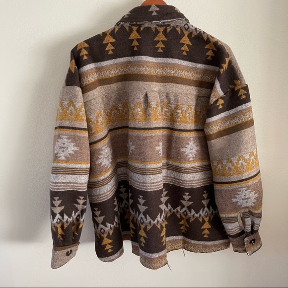 Boho Western Womens Jacket Small Medium Large Oversized Shacket Southwestern - Picture 4 of 12